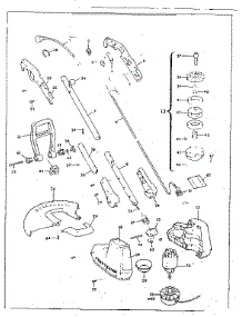 Exploded View parts for Craftsman Electric Line Trimmer 257796040 from AppliancePartsPros.com