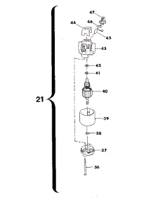 Motor Assembly parts for Craftsman Electric Line Trimmer 257796060 from AppliancePartsPros.com