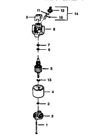 Motor Assembly parts for Craftsman Electric Leaf Blower 257796352 from AppliancePartsPros.com