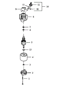 Motor Assembly parts for Craftsman Electric Leaf Blower 257796380 from AppliancePartsPros.com