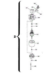 Motor Assembly parts for Craftsman Electric Line Trimmer 257798050 from AppliancePartsPros.com