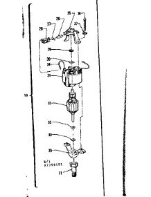 Motor Assembly parts for Craftsman Electric Line Trimmer 257798101 from AppliancePartsPros.com