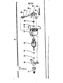 Motor Assembly parts for Craftsman Electric Line Trimmer 257798102 from AppliancePartsPros.com