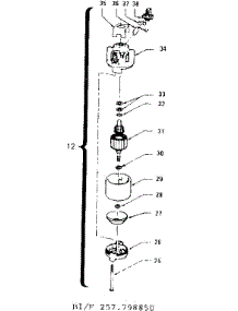 Motor Assembly parts for Craftsman Central Air Conditioner 257798850 from AppliancePartsPros.com
