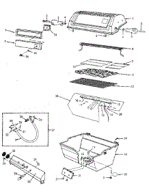 Grill And Burner Section parts for Craftsman Gas Grill 2581040110 from AppliancePartsPros.com