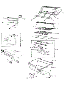 Grill And Burner Section parts for Craftsman Gas Grill 2581060210 from AppliancePartsPros.com