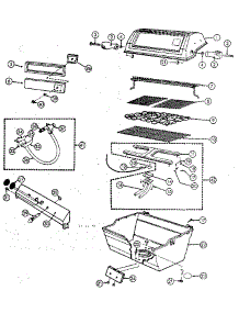 Grill And Burner Section parts for Craftsman Gas Grill 2581062310 from AppliancePartsPros.com