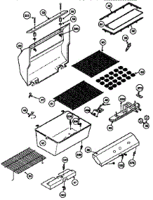 Grill And Burner Section parts for Kenmore Gas Grill 258.153400 (258153400, 258 153400) from AppliancePartsPros.com
