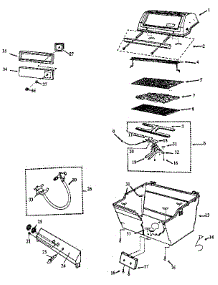 Grill Assembly parts for Craftsman Gas Grill 2581542230 from AppliancePartsPros.com