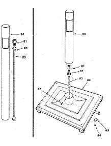 Post And Patio Base parts for Craftsman Gas Grill 2582327830 from AppliancePartsPros.com