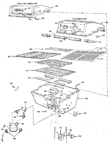 Grill And Burner Section parts for Craftsman Gas Grill 2582337970 from AppliancePartsPros.com