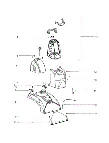Hood / Dispensing Tank parts for Eureka Carpet Cleaner 2586B from AppliancePartsPros.com