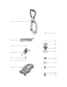 Handle / Diverter Manifold parts for Eureka Carpet Cleaner 2590A from AppliancePartsPros.com