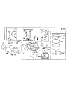 Carburetor parts for Briggs & Stratton Lawn & Garden Engine 259700-259799 (0146, 4015, 4016) from AppliancePartsPros.com