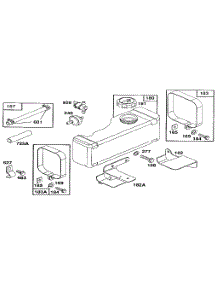 Fuel Tank parts for Briggs & Stratton Lawn & Garden Engine 259700-259799 (4025 THRU 4029) from AppliancePartsPros.com