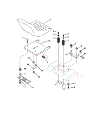 Seat Assembly parts for Frigidaire Front-Engine Lawn Tractor 259721 from AppliancePartsPros.com