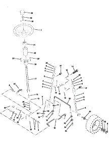 Steering Assembly parts for Craftsman Front-Engine Lawn Tractor 25990 from AppliancePartsPros.com