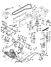 Drive parts for Craftsman Front-Engine Lawn Tractor 25991 from AppliancePartsPros.com