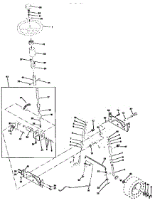 Steering Assembly parts for Craftsman Front-Engine Lawn Tractor 25991 from AppliancePartsPros.com