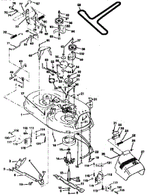 Mower Deck parts for Craftsman Front-Engine Lawn Tractor 25992 from AppliancePartsPros.com