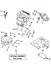 Engine parts for Craftsman Front-Engine Lawn Tractor 25993 from AppliancePartsPros.com
