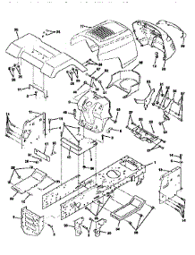 Chassis And Enclosures parts for Craftsman Front-Engine Lawn Tractor 25996 from AppliancePartsPros.com