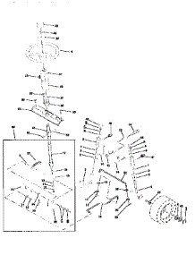 Steering Assembly parts for Craftsman Front-Engine Lawn Tractor 25996 from AppliancePartsPros.com