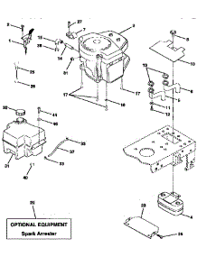 Engine parts for Craftsman Front-Engine Lawn Tractor 25996 from AppliancePartsPros.com