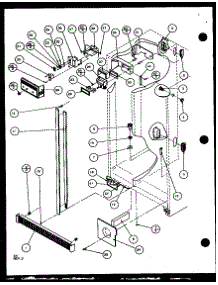 Refrigerator / Freezer Controls And Cabinet Part (2599Ciw / P1100401w) (2599Ciw / P1115101w) parts for Imperial Side-By-Side Refrigerator 2599CIW/P1100401W from AppliancePartsPros.com