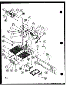 Machine Compartment (2599Ciw / P1100401w) (2599Ciw / P1115101w) parts for Imperial Side-By-Side Refrigerator 2599CIW/P1100401W from AppliancePartsPros.com