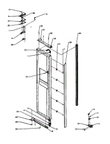 Fz Door Hinge And Trim Parts parts for Amana Side-By-Side Refrigerator 2599CIWEA-P1170601WL from AppliancePartsPros.com