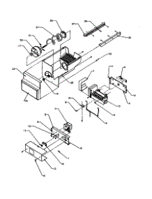 Ice Maker parts for Amana Side-By-Side Refrigerator 2599CIWEA-P1170601WL from AppliancePartsPros.com