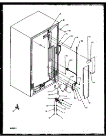 Cabinet Back (2599Ciwew / P1170601ww) (2599Ciwel / P1170601wl) parts for Amana Side-By-Side Refrigerator 2599CIWEL-P1170601WL from AppliancePartsPros.com
