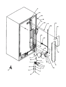 Cabinet Back parts for Amana Side-By-Side Refrigerator 2599CIWEW-P1170601WW from AppliancePartsPros.com