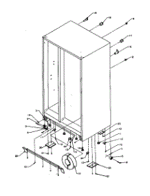 Drain And Rollers parts for Amana Side-By-Side Refrigerator 2599CIWEW-P1170601WW from AppliancePartsPros.com