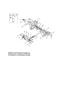 Spindle Assembly parts for Yard-Man Edger 25A-552A701 from AppliancePartsPros.com