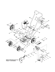 Handle / Wheels / Edger Base parts for Troy-Bilt Edger 25A-592A063 from AppliancePartsPros.com