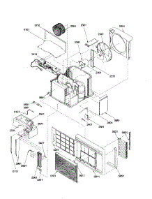 Chassis Assembly parts for Amana Room Air Conditioner 25M33PB-P1214822R from AppliancePartsPros.com
