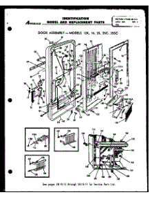 Door Assembly (16) (20) (25C) (25Sc) parts for Amana Upright Freezer 25S from AppliancePartsPros.com