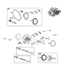 Cylinder Head / Gasket Sets parts for Briggs & Stratton Lawn & Garden Engine 25U135-0001-G1 from AppliancePartsPros.com