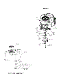 Engine / Gas Tank parts for Swisher Rear-Engine Riding Mower 26069 from AppliancePartsPros.com