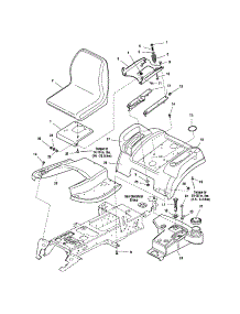 Seat / Deck / Tank Grp / Snapper parts for Snapper Front-Engine Lawn Tractor 2690067 from AppliancePartsPros.com