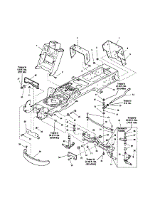 Frame parts for Snapper Front-Engine Lawn Tractor 2690068 from AppliancePartsPros.com