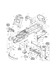 Frame parts for Snapper Front-Engine Lawn Tractor 2690069 from AppliancePartsPros.com