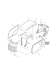 Hood, Grill & Dash parts for Snapper Front-Engine Lawn Tractor 2690117 from AppliancePartsPros.com