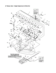 Height Adjustment / Roller Bar parts for Snapper Front-Engine Lawn Tractor 2690117 from AppliancePartsPros.com
