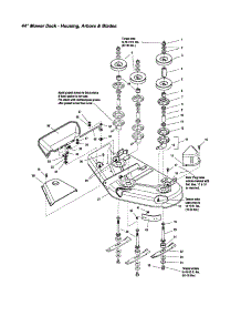 Housing / Arbors / Blades parts for Snapper Front-Engine Lawn Tractor 2690117 from AppliancePartsPros.com