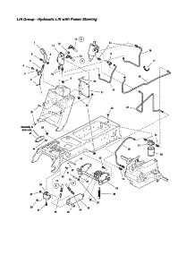 Hydraulic Lift With Power Steering parts for Snapper Front-Engine Lawn Tractor 2690258 from AppliancePartsPros.com