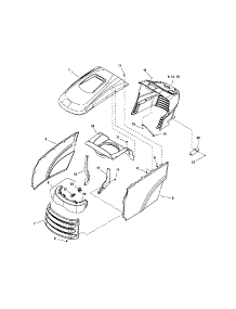 Hood / Grille / Dash parts for Snapper Front-Engine Lawn Tractor 2690457 from AppliancePartsPros.com