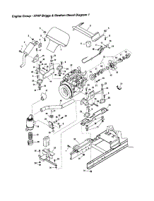 Engine Diagram 1 - 27 Hp parts for Snapper Front-Engine Lawn Tractor 2690628 from AppliancePartsPros.com